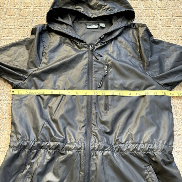 New Balance Windbreaker Jacket Women Small Running Jogging Hooded Cinch Waist - Picture 8 of 9